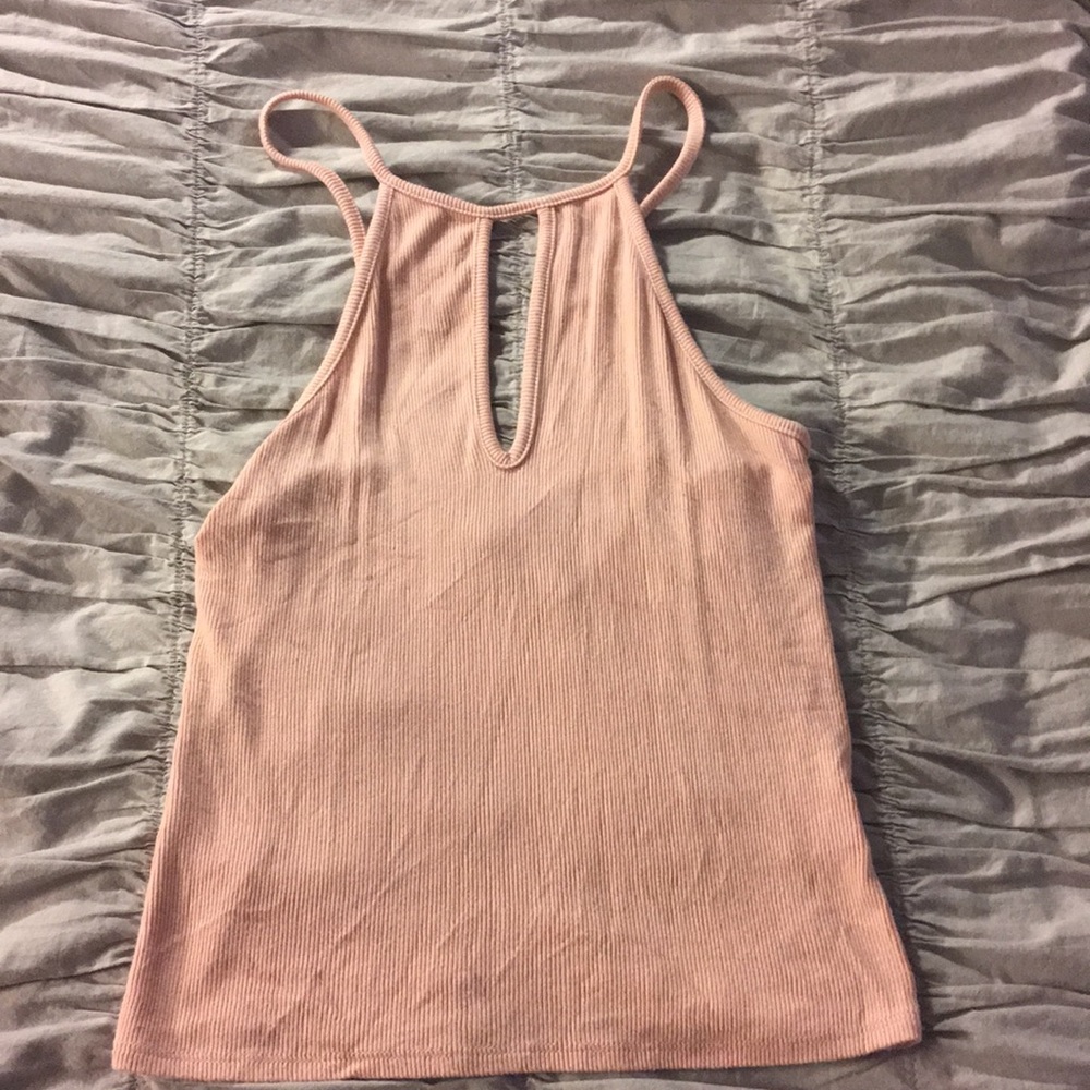 Baby pink halter tank top LA HEARTS